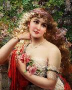 Emile Vernon La printemps oil on canvas